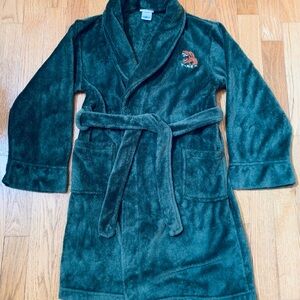 Boys Cherokee Robe Sz Small , Green with T Rex Embroidered , Excellent, Tie